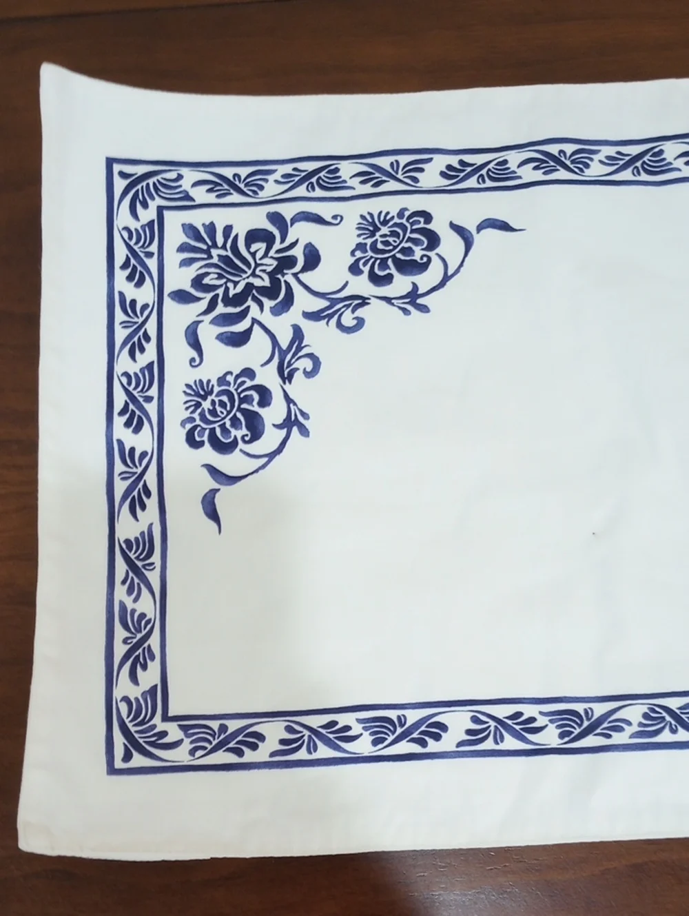 Williams Sonoma Blue & White French Provincial 100% Cotton Placemats - Set Of 4